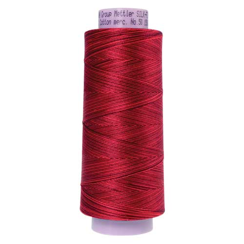 9845 - Midnight Garnet  Silk Finish Cotton Multi 50 Thread - Large Spool